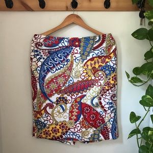 Paisley dress skirt Talbots size 12